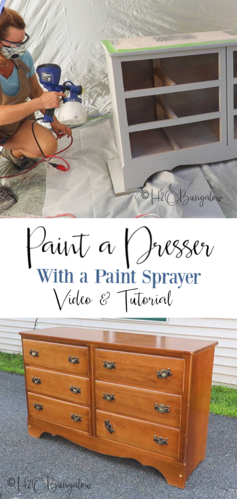 DIY Paint: Updating a Dark Men's Chest into a Pretty White Dresser