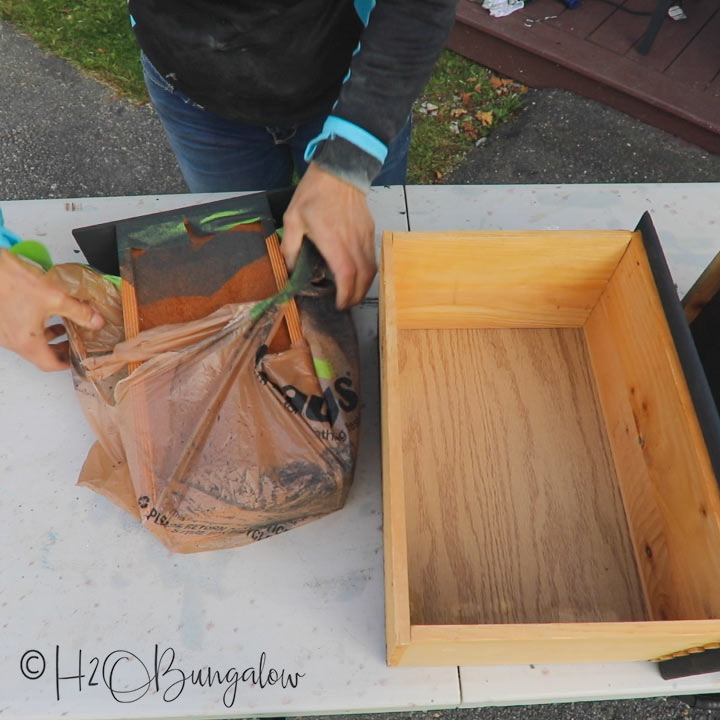 removing tape on furniture after painting