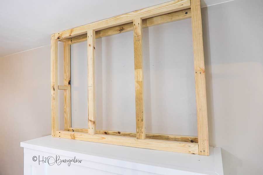 diy fireplace chimney frame