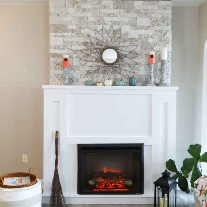 How To Build a DIY Fireplace With Electric Insert - H2OBungalow