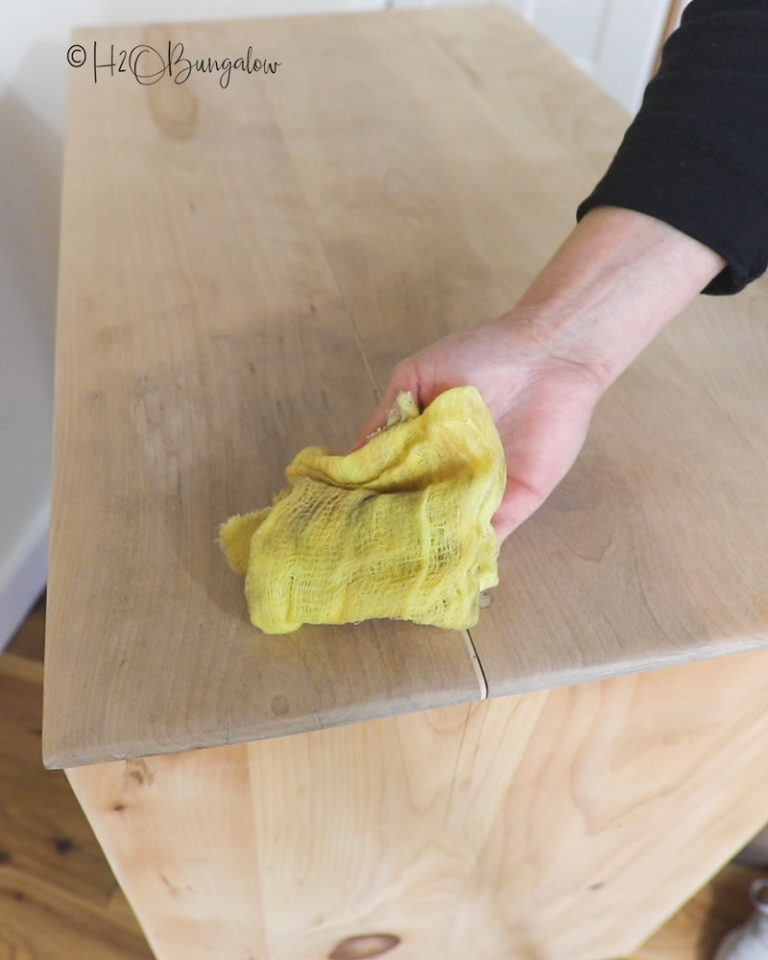 Wood Wax Finish DIY H2OBungalow