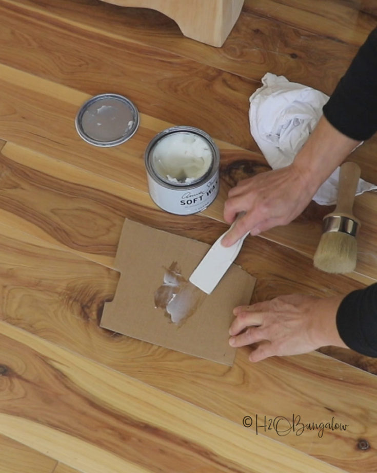 Wood Wax Finish DIY H2OBungalow