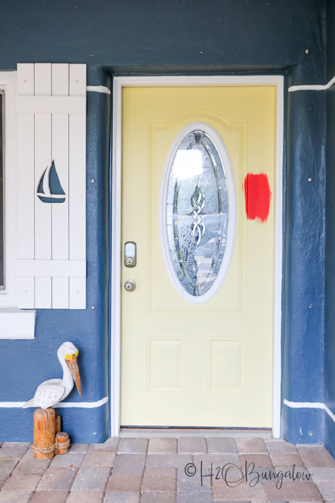 How To Paint A Front Door Without Brush Marks H2obungalow