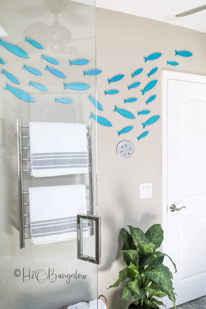 School Of Fish Wood Wall Decor