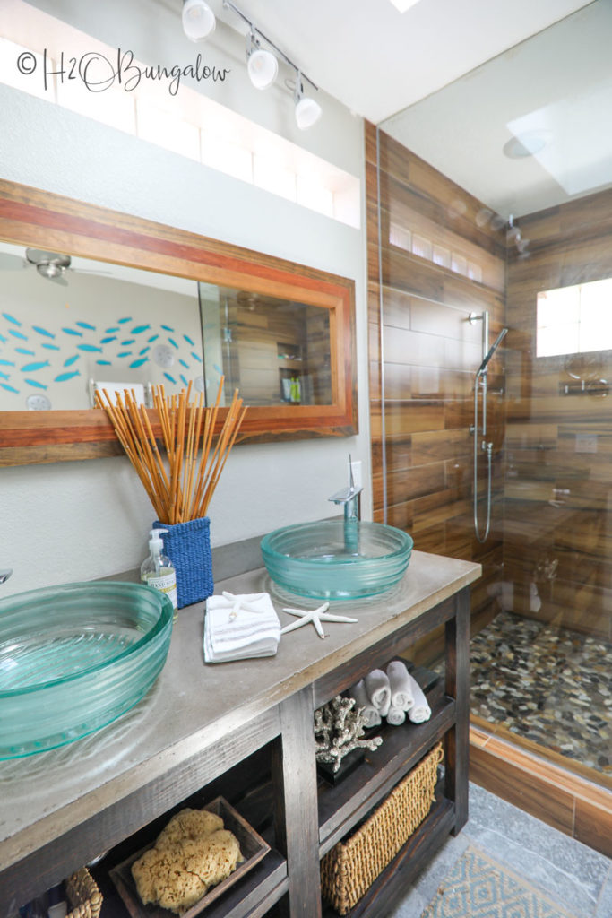 coastal master bathroom 