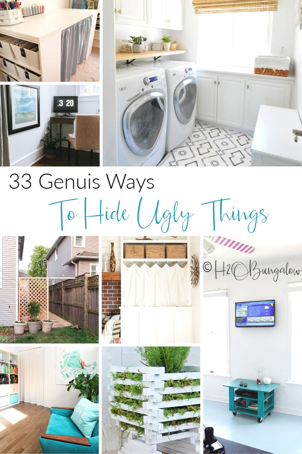 33 Creative Ways to Hide Ugly Things H2OBungalow