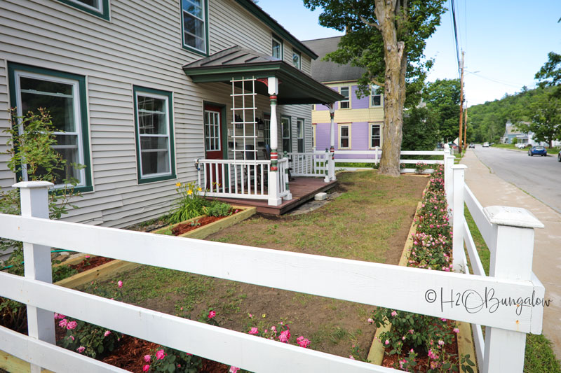 front yard of old house 