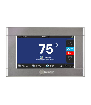 Trane Programmable thermostat to make a heating and cooling system last longer 