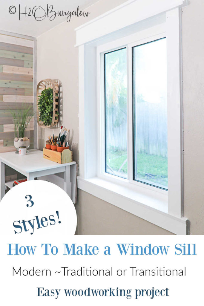 How To Make A Window Sill - H2OBungalow