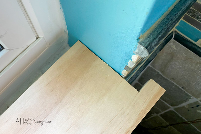 dry fitting new window ledge