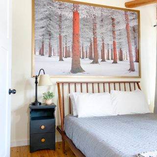 front view of large wall art