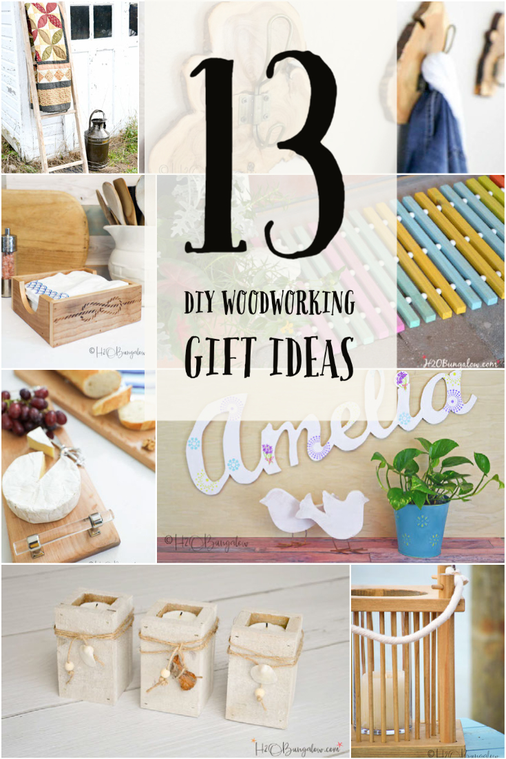 13 DIY Woodworking Gift Ideas - H2OBungalow