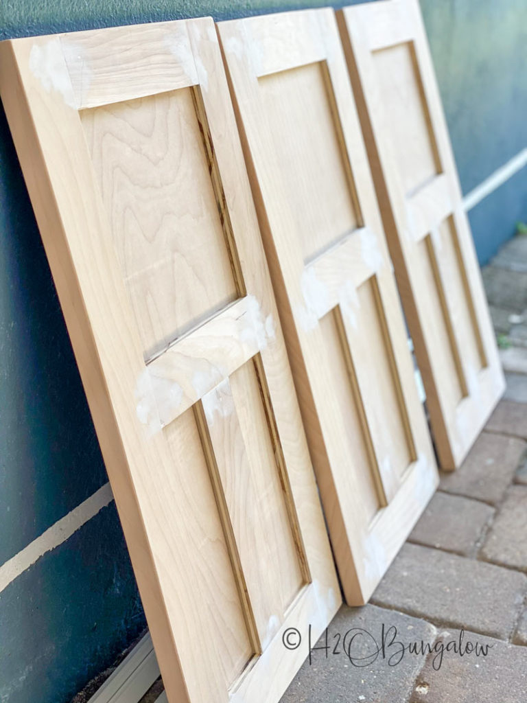 How To Update Old Built Ins Cabinets and Shelves - H2OBungalow