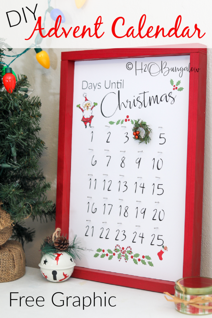 How To Make A DIY Christmas Advent Calendar H2OBungalow