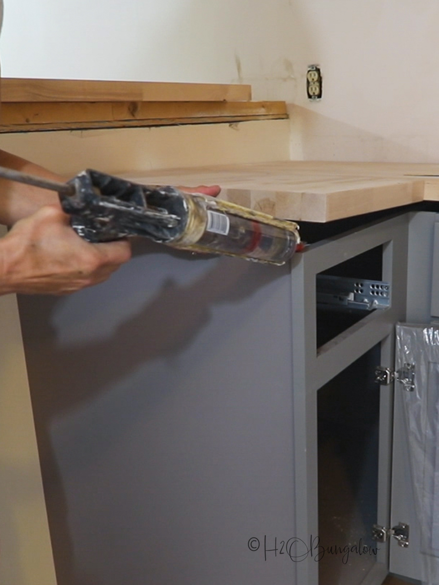 How To Make A DIY Wood Countertop - H2OBungalow