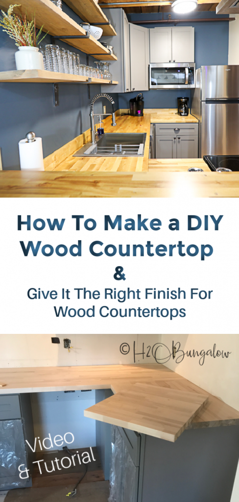 How To Make A Diy Wood Countertop, How To Make A Wooden Bar Countertop