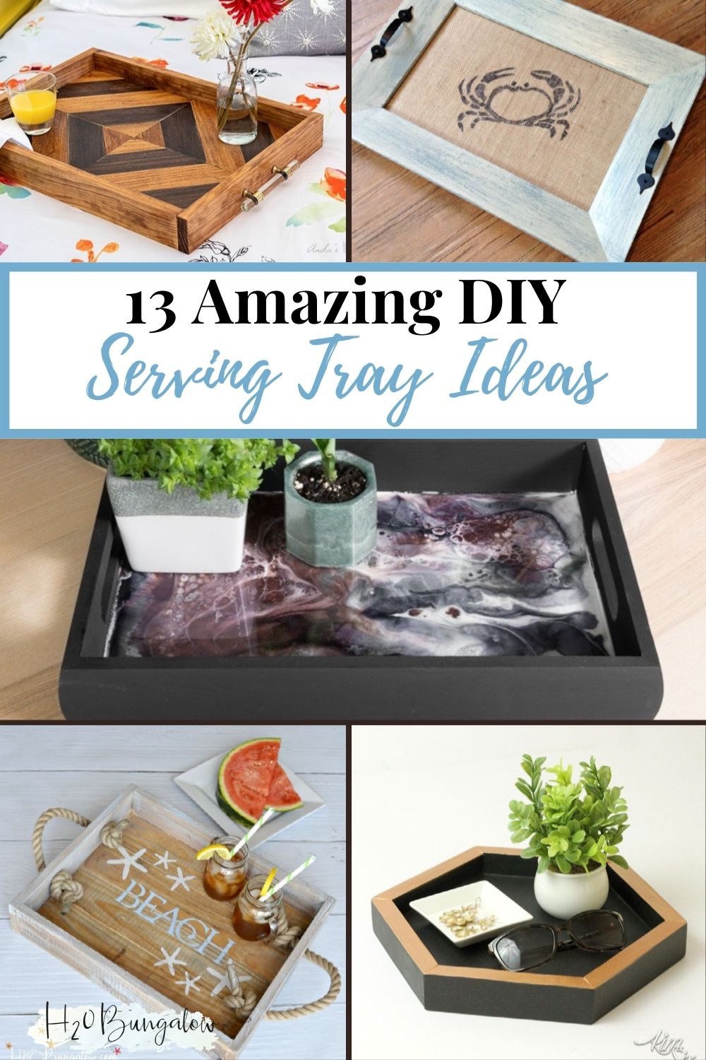 How to Make an Easy DIY Resin and Wood Serving Tray