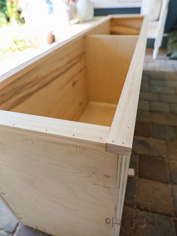 building the frame for door of freestanding pantry 